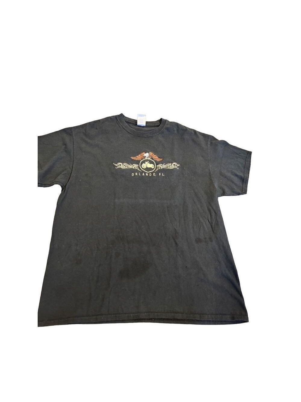 Eagle embroidered motorcycle Orlando, FL T-SHIRT size L